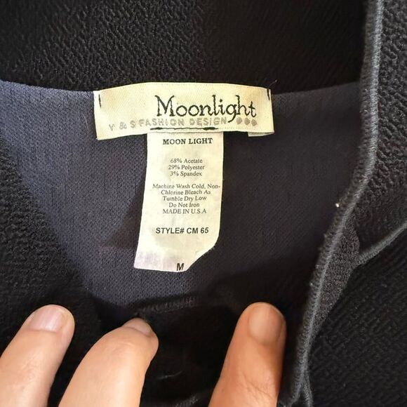 Vtg Moonlight Jacket ASIAN GARDEN The Total Look Women Sz M Made USA - Picture 2 of 11